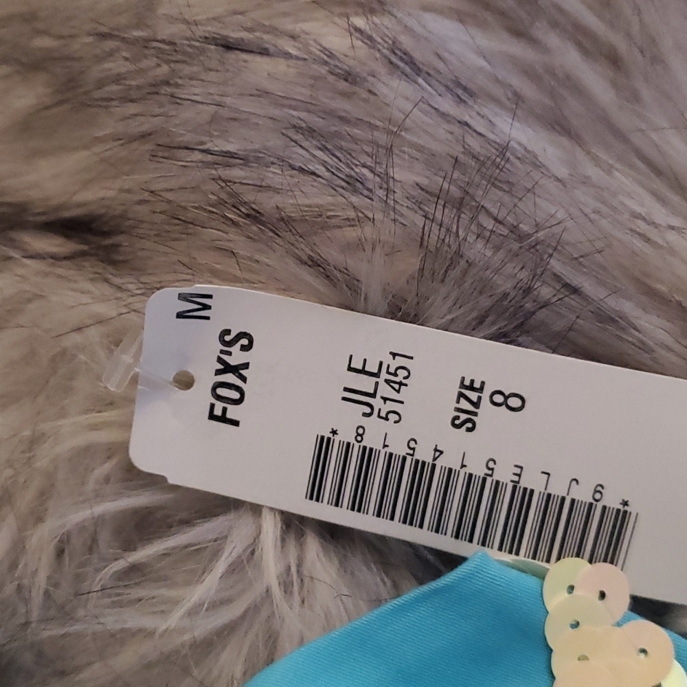 Julie Brown Aqua Blue Mini dress with sequence - Picture 4 of 4